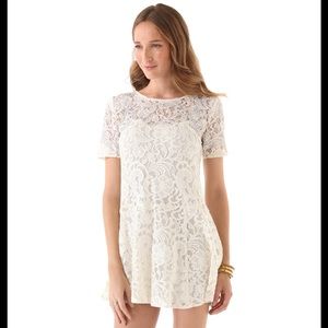 Free People white lace dress SIZE M